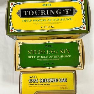 Avon 3 collectible vintage car after shave.